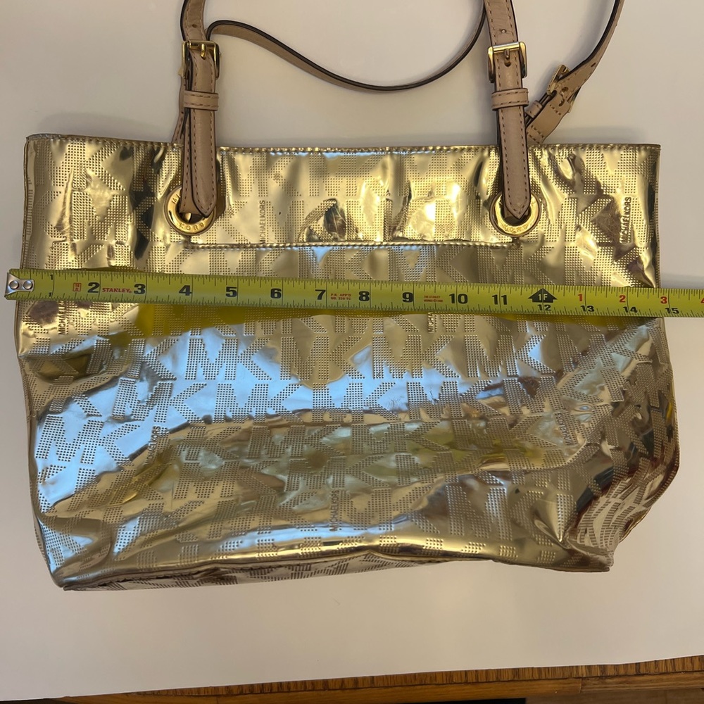 Gold Michael Kors Tote Bag - Picture 5 of 7